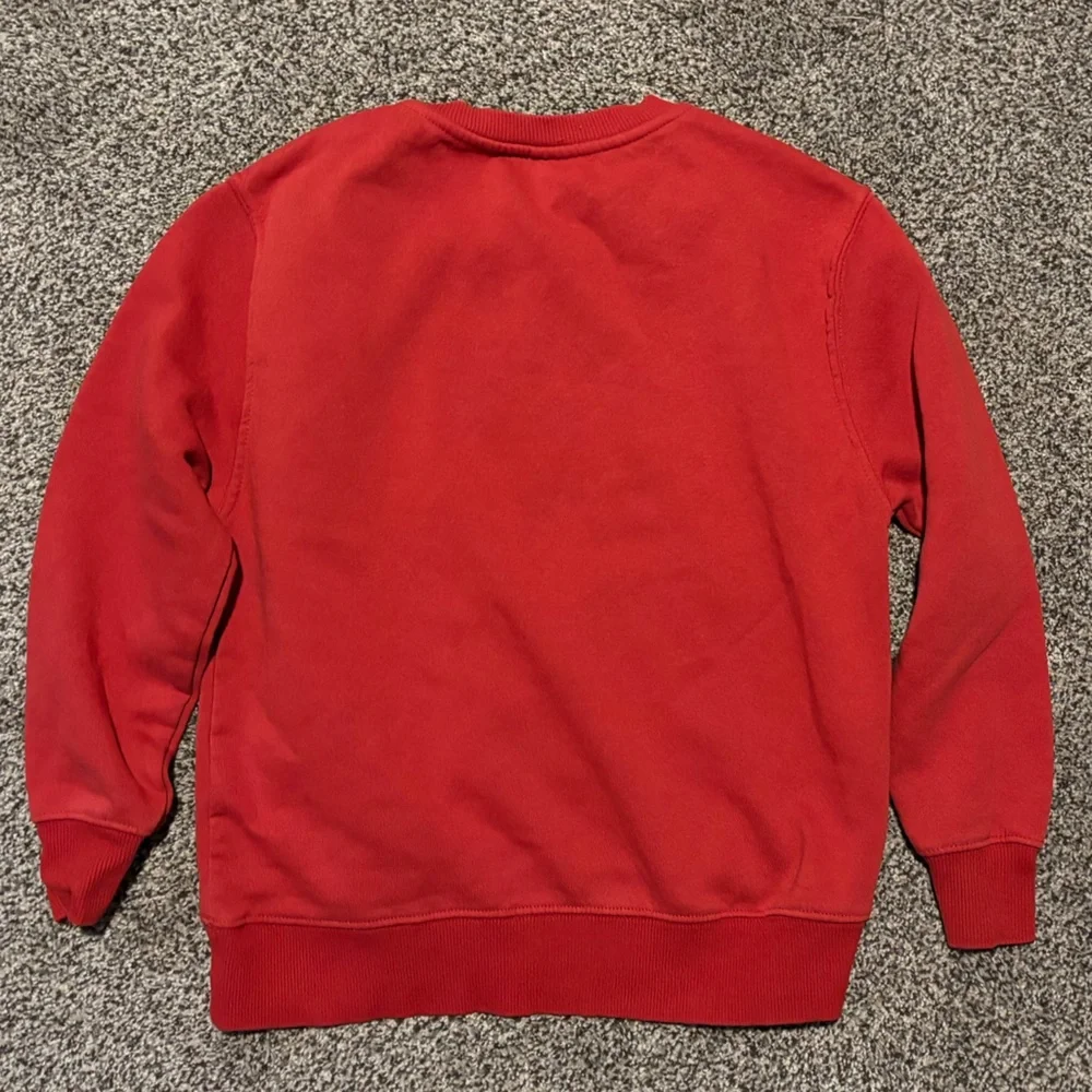 Zara Bold Red Minimalist Casual Sweatshirt Boys or Girls Size 10 - Picture 3 of 4